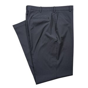 Nike Golf Mens Pants 36x32 Gray Plaid Check Dri-Fit Stretch Performance Trousers